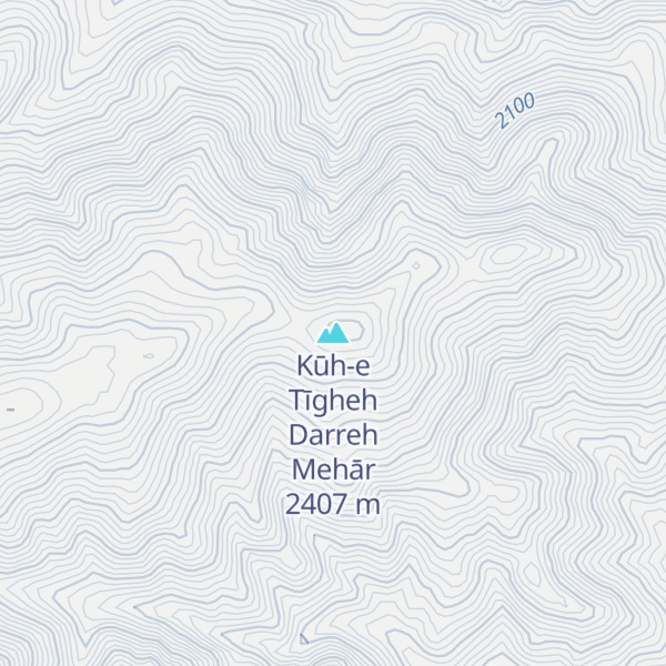 Map of Kūh-e Tīgheh Darreh Mehār