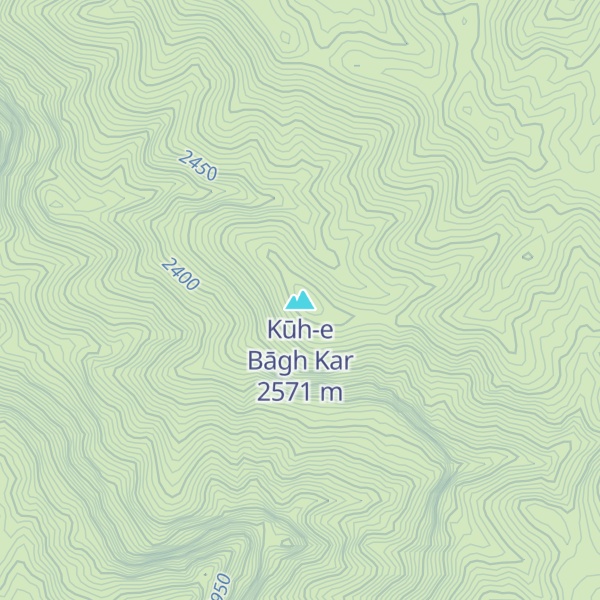 Map of Kūh-e Bāgh Kar