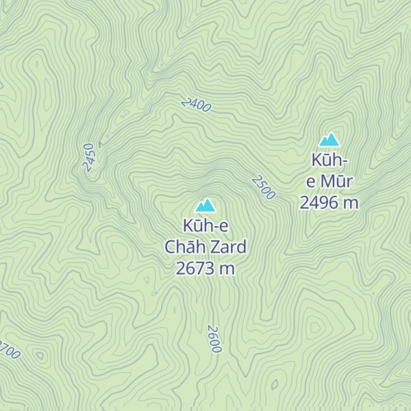 Map of Kūh-e Chāh Zard