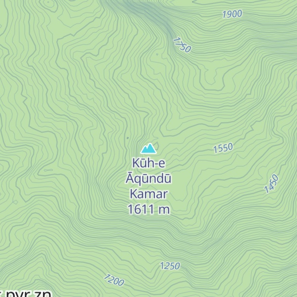 Map of Kūh-e Āqūndū Kamar
