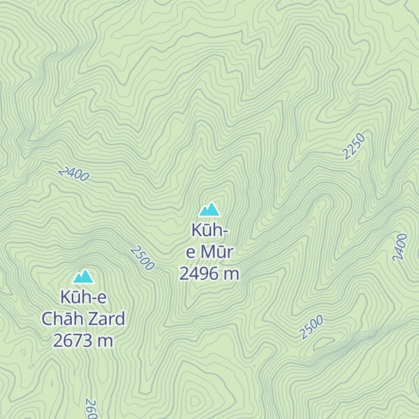Map of Kūh-e Mūr