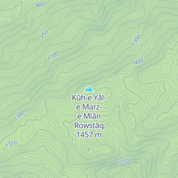 Map of Kūh-e Yāl-e Marz-e Mīān Rowstāq