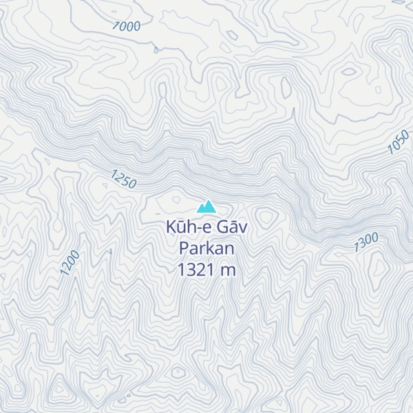 Map of Kūh-e Gāv Parkan