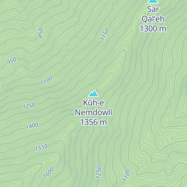 Map of Kūh-e Nemdowlī