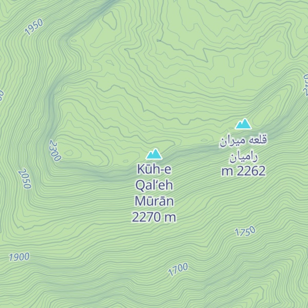 Map of Kūh-e Qal‘eh Mūrān
