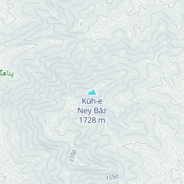 Map of Kūh-e Ney Bāz
