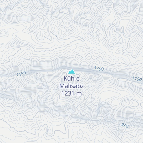 Map of Kūh-e Malīsabz