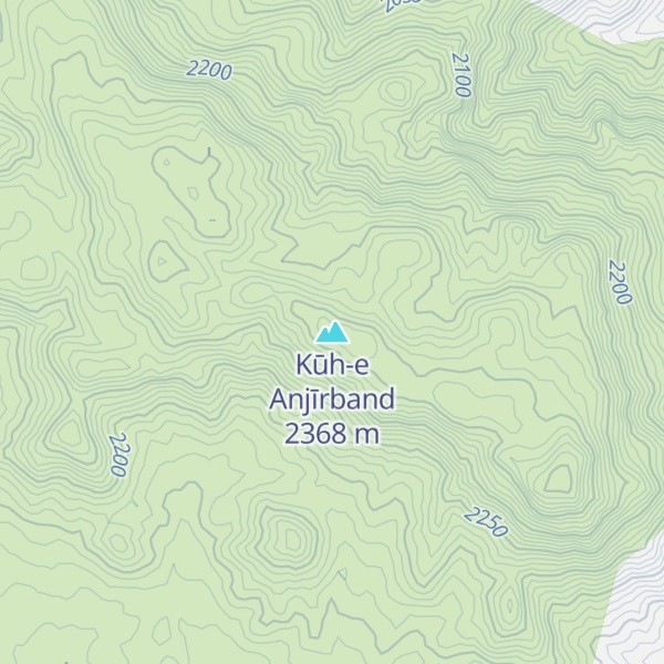 Map of Kūh-e Anjīrband