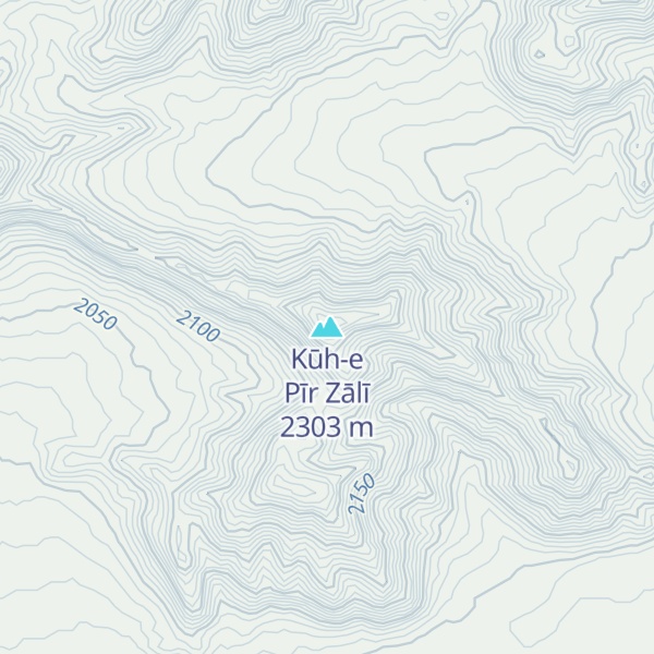 Map of Kūh-e Pīr Zālī