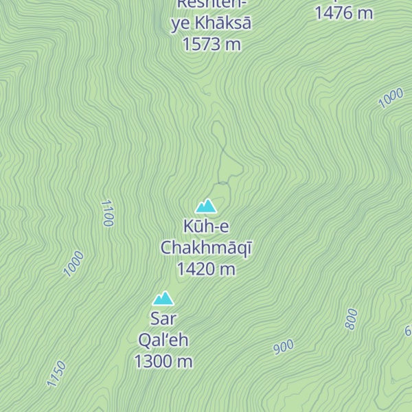 Map of Kūh-e Chakhmāqī