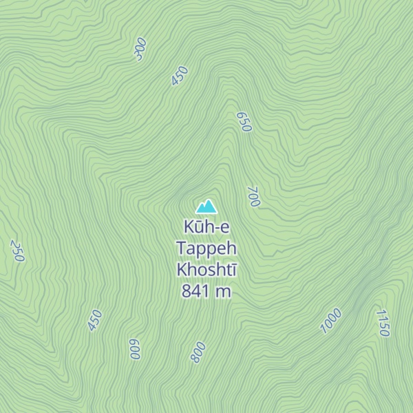 Map of Kūh-e Tappeh Khoshtī