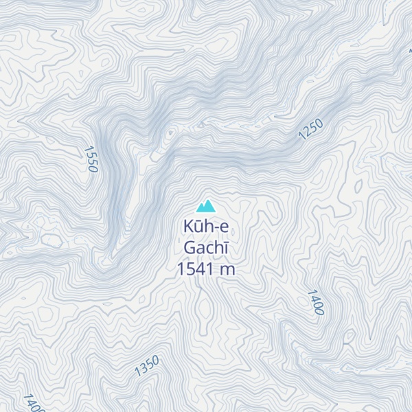 Map of Kūh-e Gachī