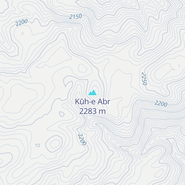 Map of Kūh-e Abr
