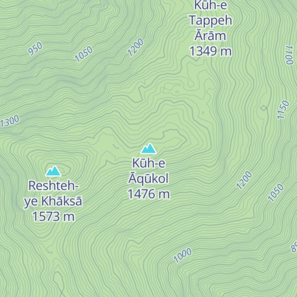 Map of Kūh-e Āqūkol