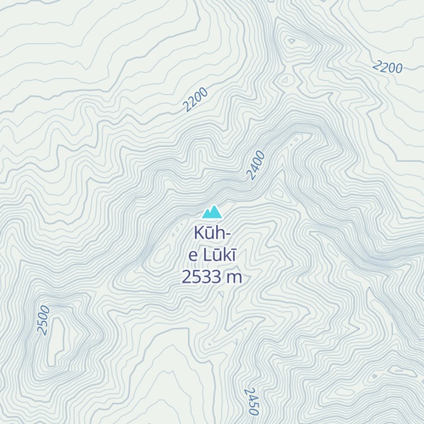 Map of Kūh-e Lūkī