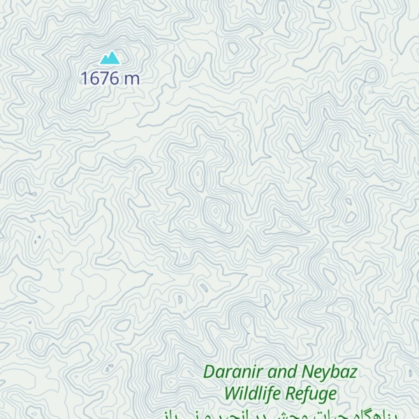 Map of Kūh-e Daranjīr