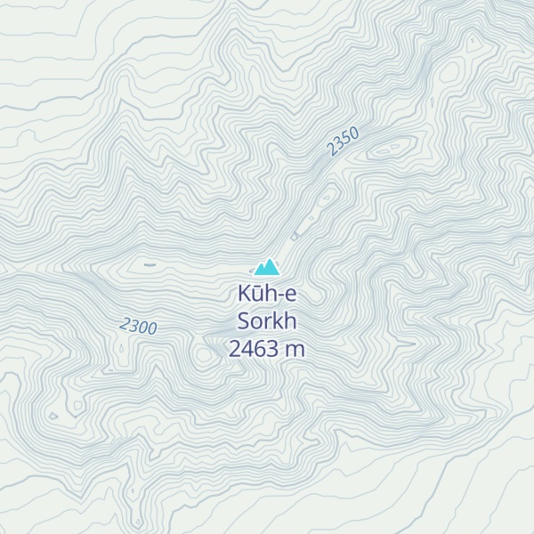 Map of Kūh-e Sorkh