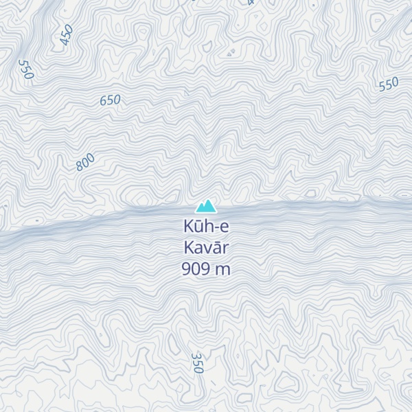 Map of Kūh-e Kavār