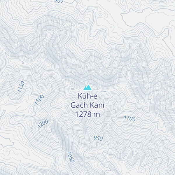 Map of Kūh-e Gach Kanī