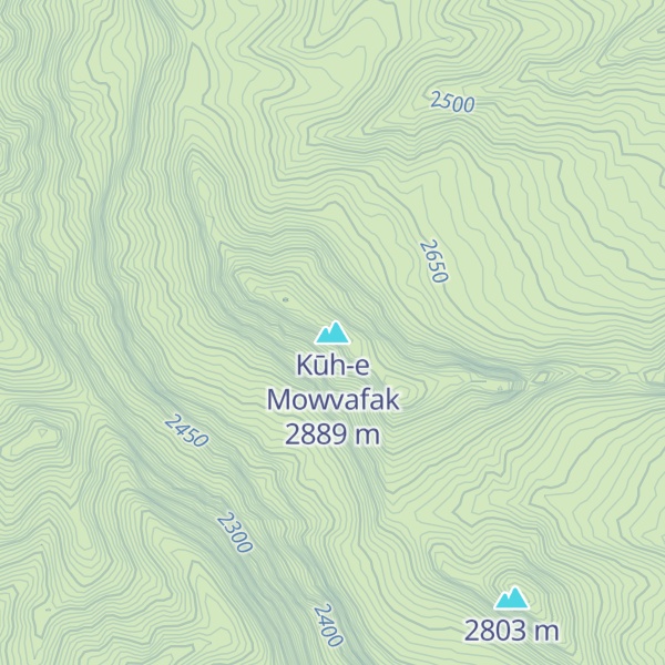 Map of Kūh-e Mowvafak