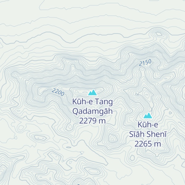 Map of Kūh-e Tang Qadamgāh
