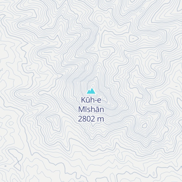 Map of Kūh-e Mīshān
