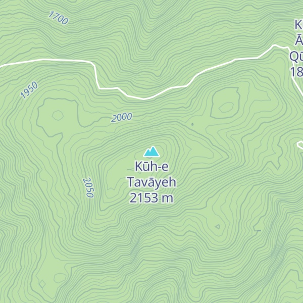 Map of Kūh-e Tavāyeh
