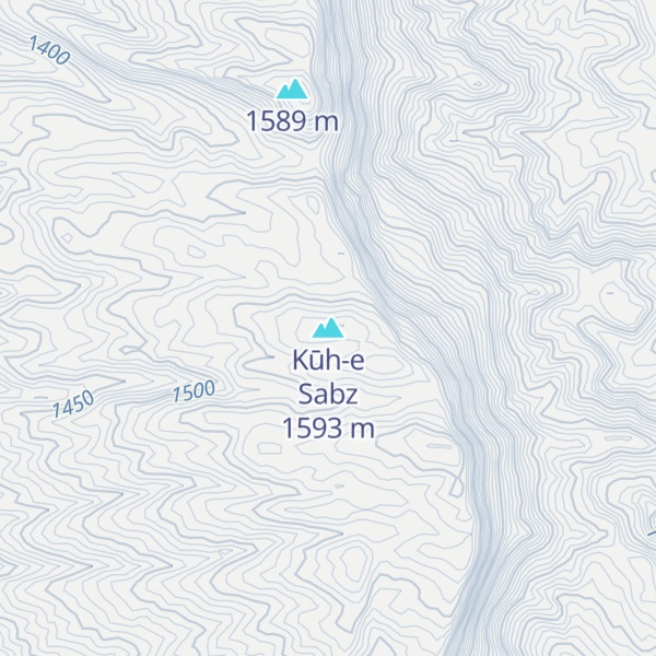 Map of Kūh-e Sabz
