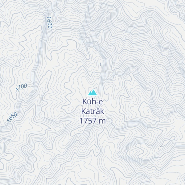 Map of Kūh-e Katrāk