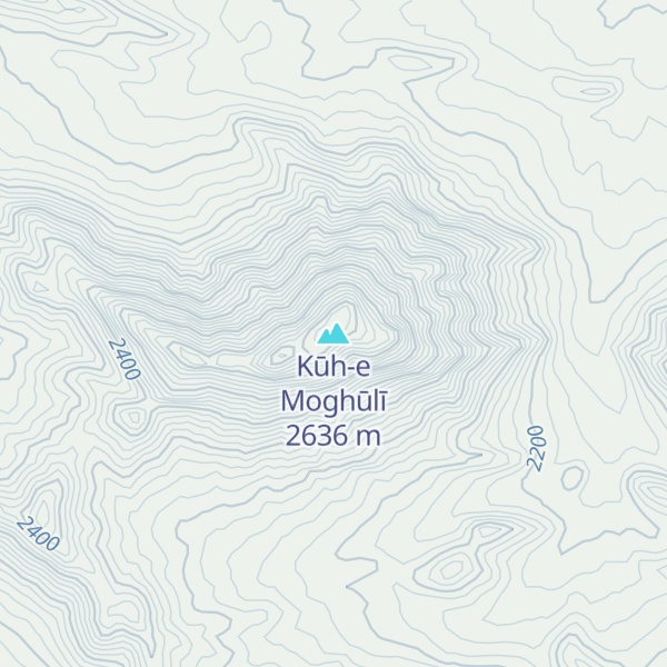 Map of Kūh-e Moghūlī