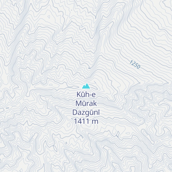 Map of Kūh-e Mūrak Dazgūnī