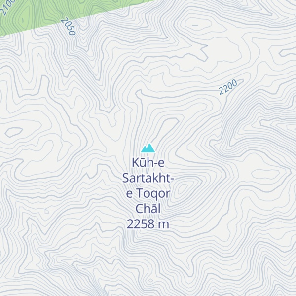 Map of Kūh-e Sartakht-e Toqor Chāl