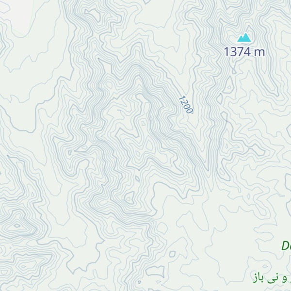 Map of Kūh-e Ādīrū