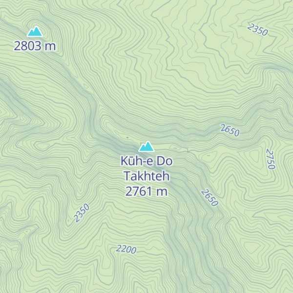 Map of Kūh-e Do Takhteh