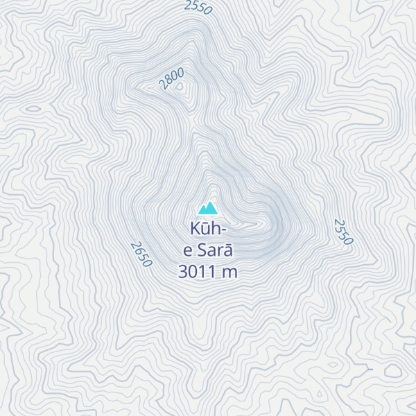 Map of Kūh-e Sarā