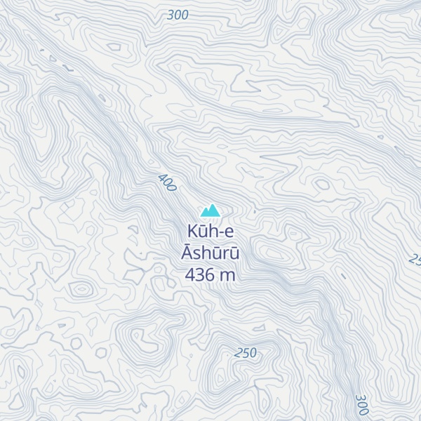 Map of Kūh-e Āshūrū