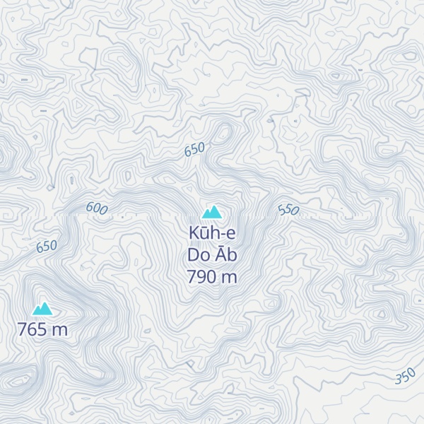 Map of Kūh-e Do Āb