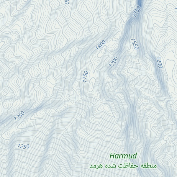 Map of Kūh-e Posht Par