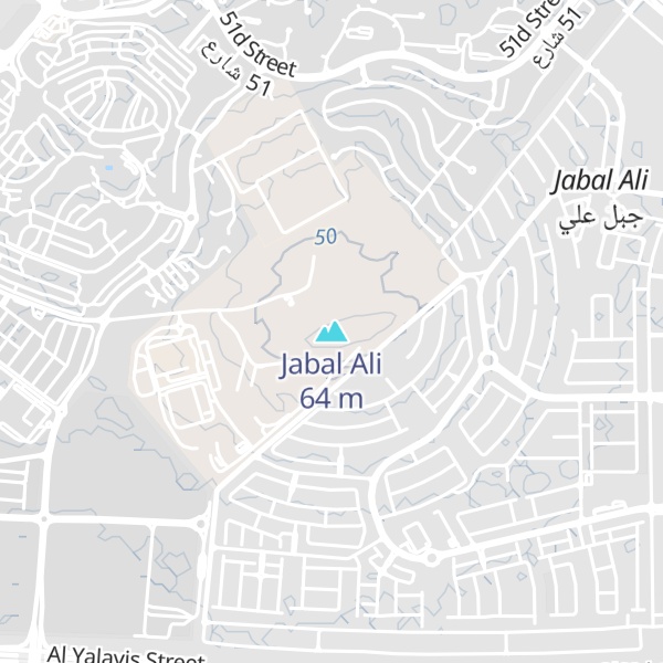Map of Jabal Ali