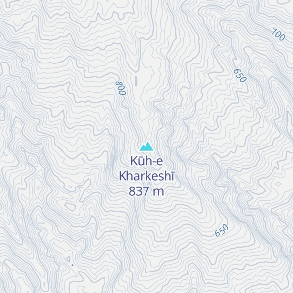 Map of Kūh-e Kharkeshī