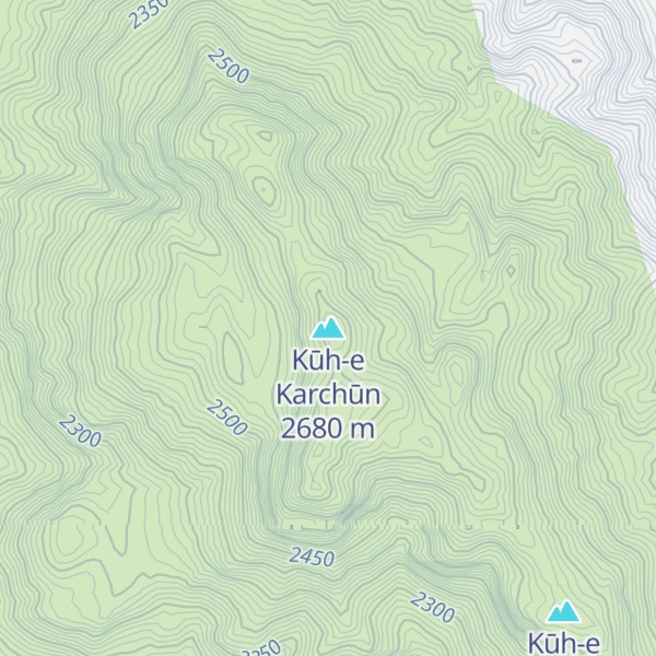 Map of Kūh-e Karchūn