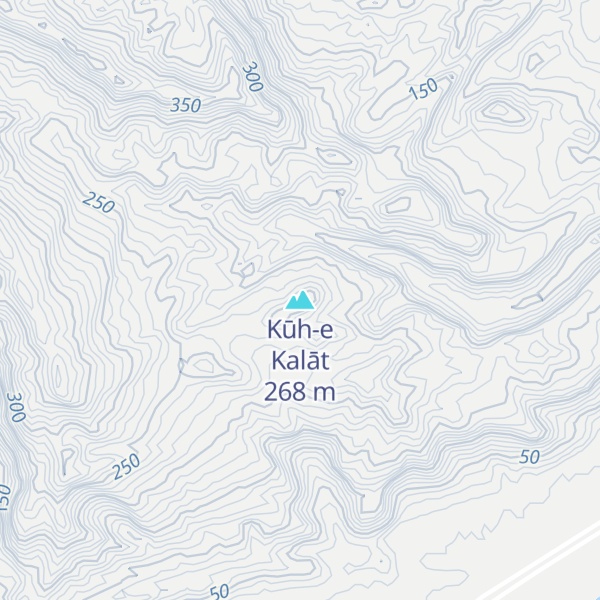 Map of Kūh-e Kalāt