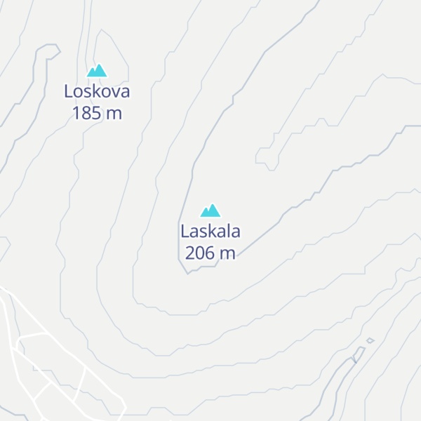 Map of Laskala