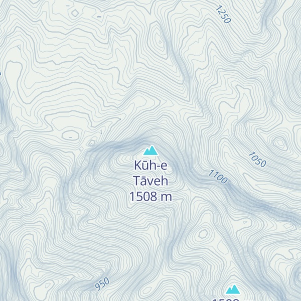 Map of Kūh-e Tāveh
