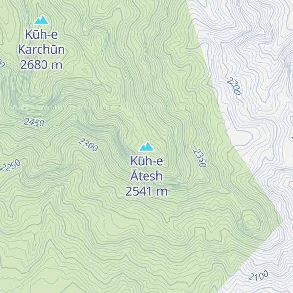 Map of Kūh-e Ātesh
