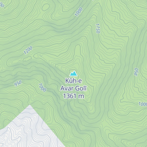 Map of Kūh-e Avar Golī