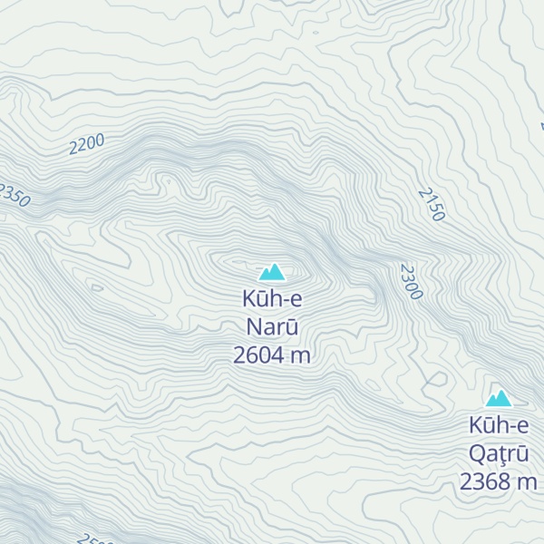 Map of Kūh-e Narū