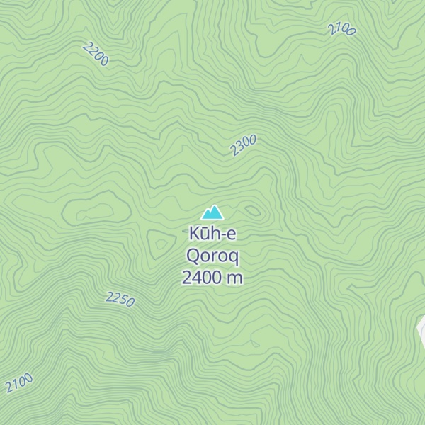 Map of Kūh-e Qoroq