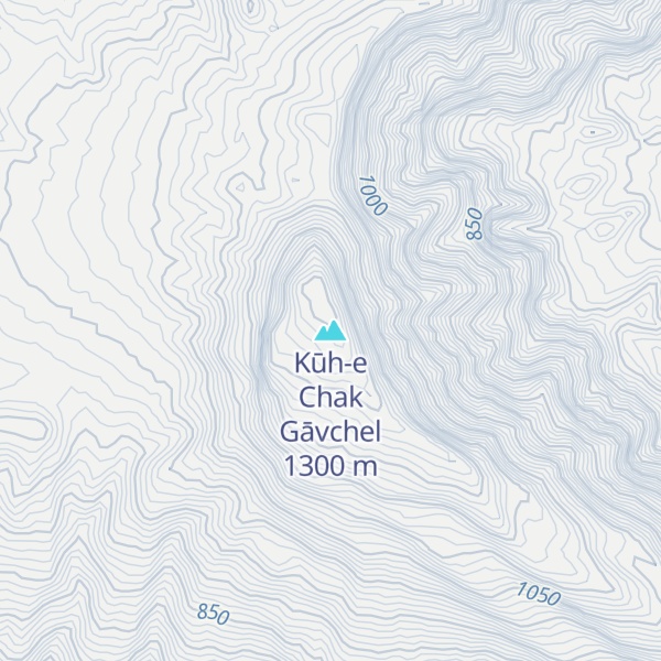 Map of Kūh-e Chak Gāvchel