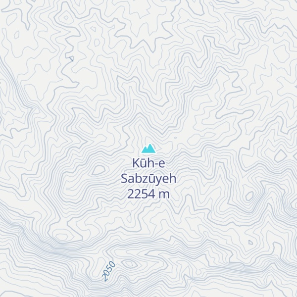Map of Kūh-e Sabzūyeh